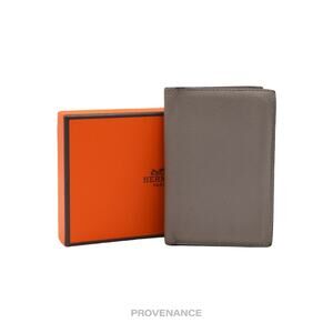 🔴 Hermès MC² Euclide Card Holder Wallet - Gris Asphalt